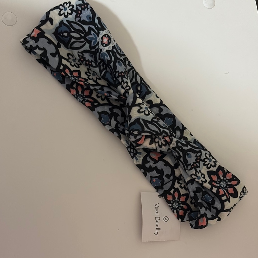 NWT Vera Bradley Black, Pink and Blue Hair Accessory